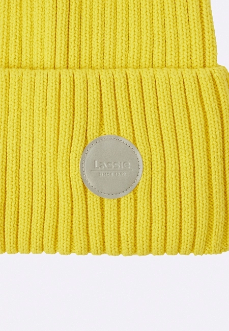 Детская шапка-бини Lassie Hattara Желтая | фото
